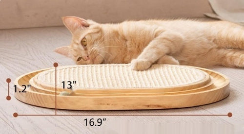 Solid Wood Cat Toy For Playful Pets